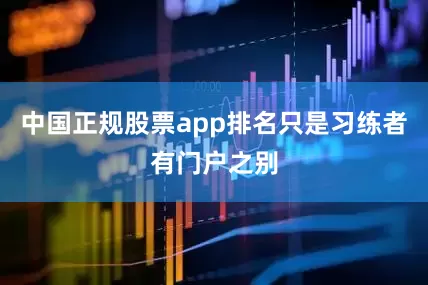 中国正规股票app排名只是习练者有门户之别